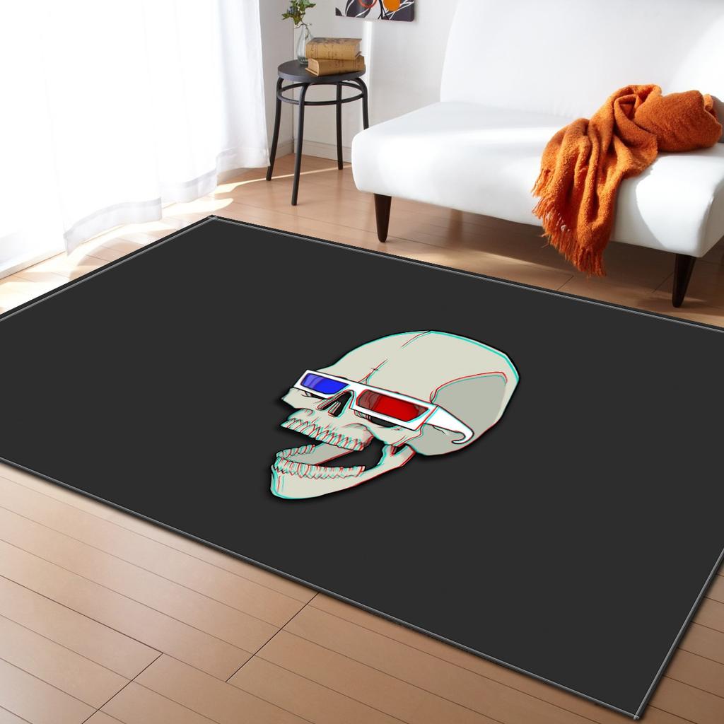Skull Living Room Carpet Bedroom Dining Room Floor Mat