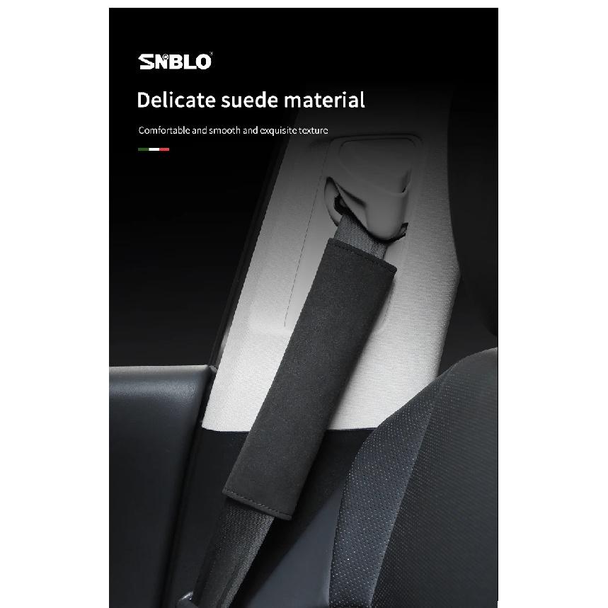 2Pcs Car Interior Accessories Seat Belt Suede Soft Safety Belt Shoulder Straps Cover Breathable Protection Padding Cushion