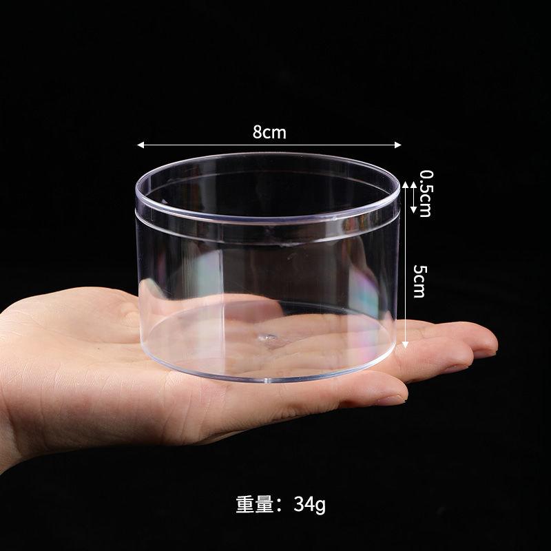 Runde Acrylbox, Stapelbare Kleine Kunststoffbox Süßigkeitenbehälter Acrylbox mit Deckeln Transparente Aufbewahrungs-Organisatoren für Make-up, Schmuck