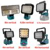Cordless LED Work Light for Makita 18V Li-ion Battery FloodLight With 1 USB Portable LED Flashlight for Construction Work Light