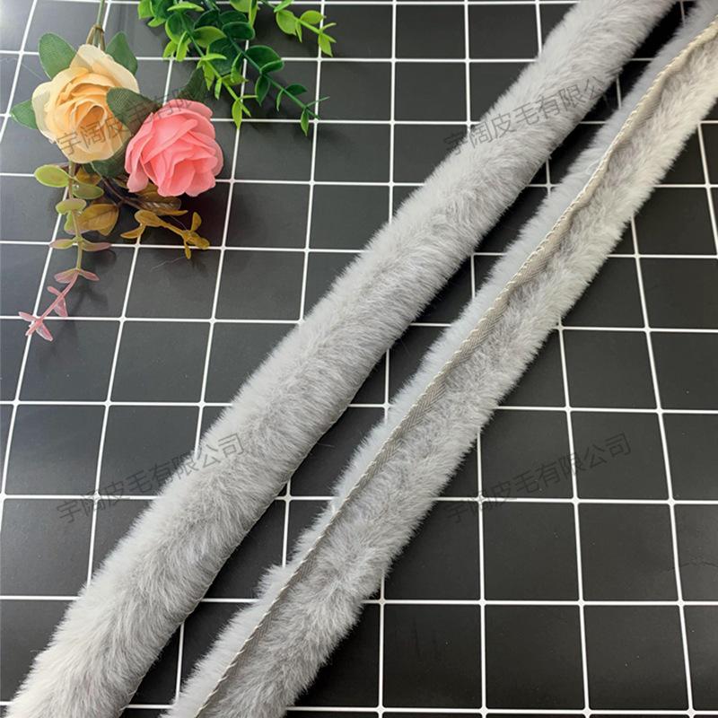 Handmade Imitation Otter Fur Trim for Hanfu Cloak and Apparel Accessories