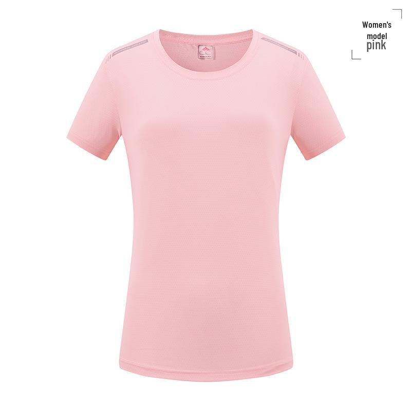 

Унисекс Спортивная футболка из сетки с быстрым высыханием - Круглый вырез, Короткий рукав, Ледяной шелк, Тонкая, Дышащая XXXL