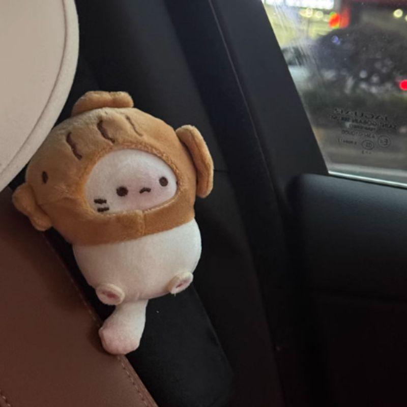 Cute Car Seatbelt Shoulder Pads, Car Accessories, Seatbelt Protectors, Car Interior Decorations, Anti-Neck-Strangling Cat Design
