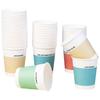 Grassy Field Disposable 4-Color Paper Cups, 228ml, 100-Pack