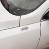 1Pc 3D Metal Less White Edition Logo Car Side Fender Rear Trunk Emblem Badge Sticker Decal