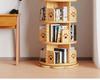 Solid Wood Rotating Bookshelf: Children's Picture Book and Toy Storage Rack