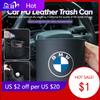 2025 Het Bilavfallskorg Ryggstöd Läderorganisatör Avfallsförvaring Tillbehör Interiör För E46 E90 E60 F30 F10 E39 E36 F20 E87