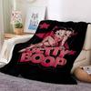 2026 New Model Cartoon B-Bettyy-Boopp  Blanket Flannel Sofa Bed Warm Plush Office  Comfortable Portable Gift Picnic Blanket