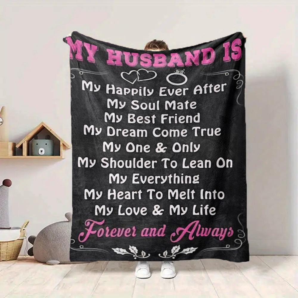 1pc Wedding Anniversary Gift Blanket - Perfect Gift for Birthdays, Christmas & Halloween- Soft, Warm & Versatile yy250909081