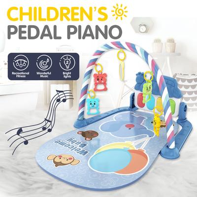 Baby Fitness Stand Music Pedal Piano Toy Newborn Baby Piano Game Pad Pedal Piano Climbing Pad