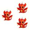 New Acrylic Cartoon Red Dragon Car Hanging Ornament Decorative Accessory For Interior