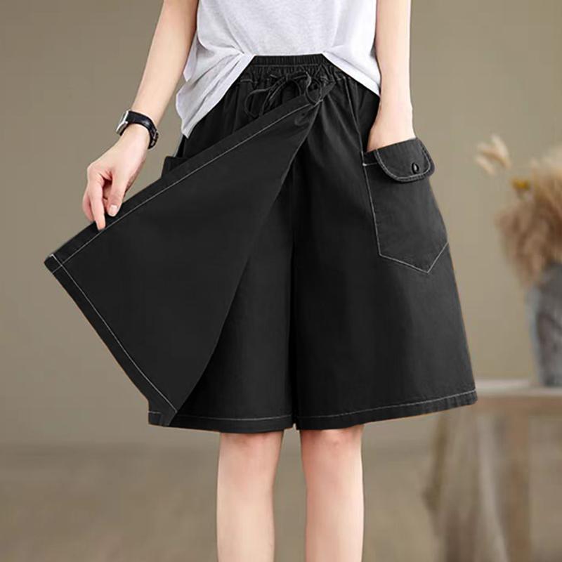 

ZANZEA Женские повседневные свободные летние короткие брюки с эластичной резинкой на талии 2XL