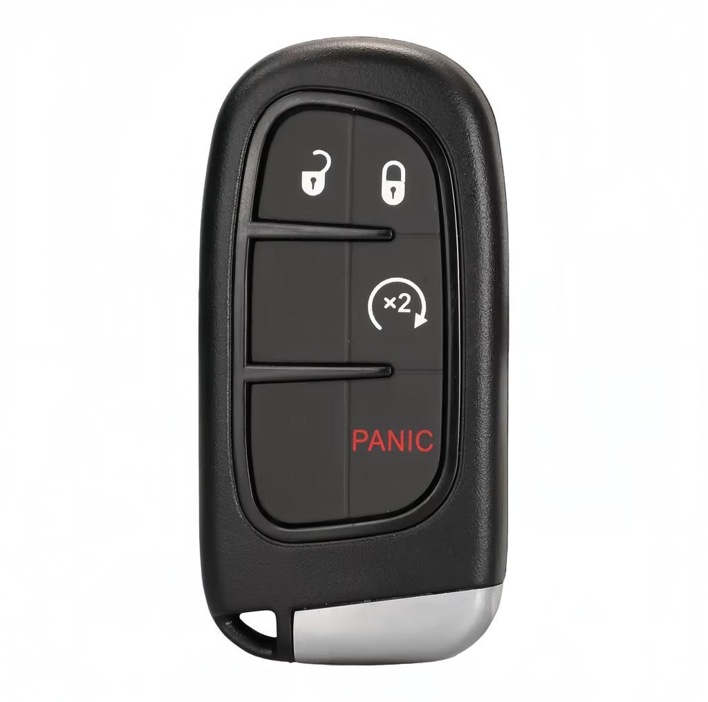 Xjmynb For Jeep Grand Cherokee Dodge Ram 1500 Journey Dart Challenger Durango 2/3/4/5 Buttons Remote Car Key Shell Case Fob