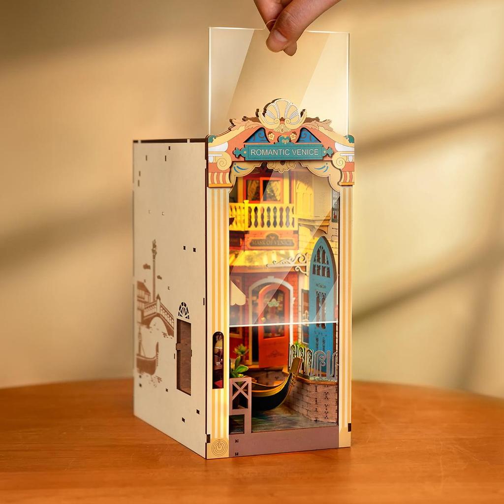 ROBOTIME Rolife 3D puzzle Romantic Venice DIY Book Nook Kit TGB08