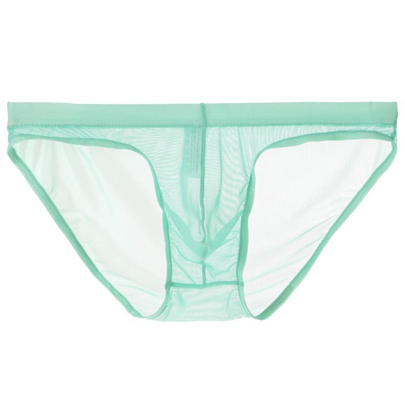 Youye Men's Transparent Mesh Triangle Briefs - Sexy, Breathable, Close-Fitting Underwear for Young Men