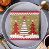 20pcs/Pac 33*33cm 2-Ply Disposable Party Napkin Christmas Pattern