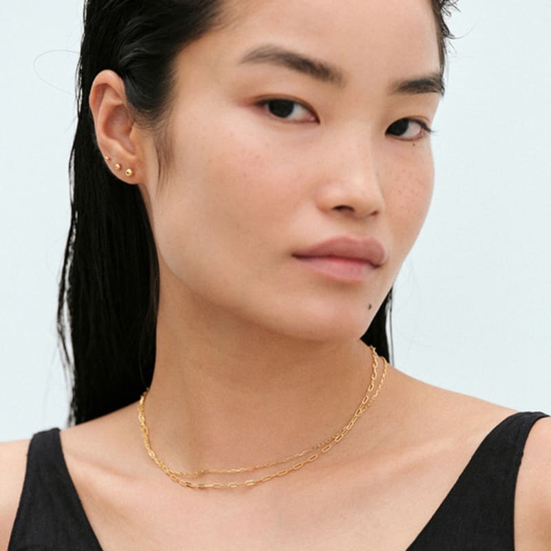 Another Layer Ball Stud - Gold (silver925)(3size)