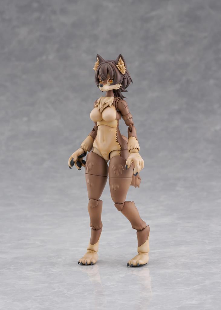 Aoshima Bunka Kyozai Kemopla Japanese Wolf 155mm ABS PVC Plastic Model Kit Co., Ltd. (AOSHIMA) No. KP-02R Non-scale Approx. & Pre-colored
