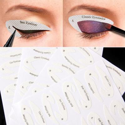 32 stk Quick Eyeliner Stickier sjablonger Kosmetisk øyenskygge Øyenbrynssminkeverktøy