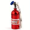 1PC Car Keychain Empty Nitrogen Bottle Style Metal Key Ring Car Turbo NOS Keychain