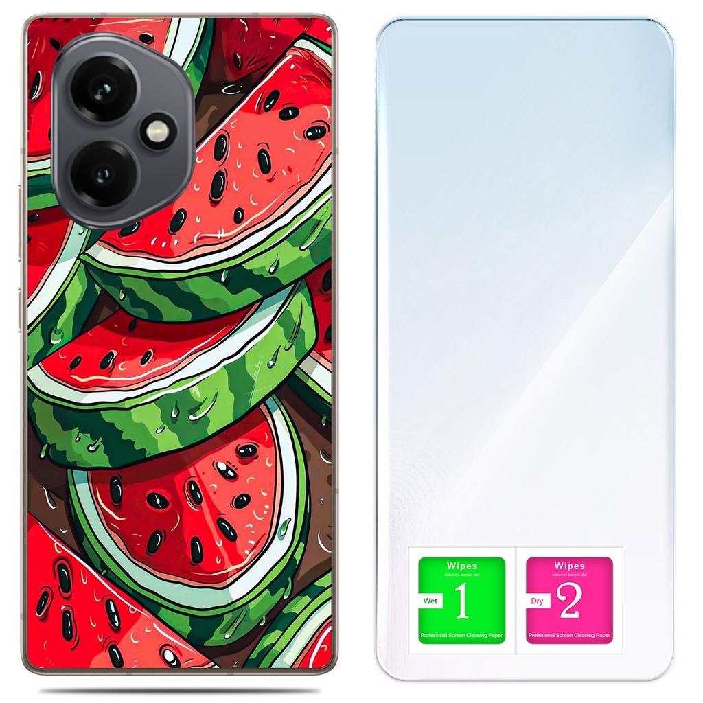 Etui Do Honor X7D / 400 Smart Obudowa Foto Case Plecki Arbuz + Szkło 9H