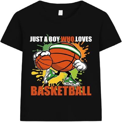 Boys Sport T-Shirt Balls Toddler Baseball Basketball Soccer Football Tee Funny Design Clothes 2-7 Years