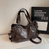 Large Capacity Handbag Zipper Closure Tote Bag Vintage Hobo Bag  Work Commute