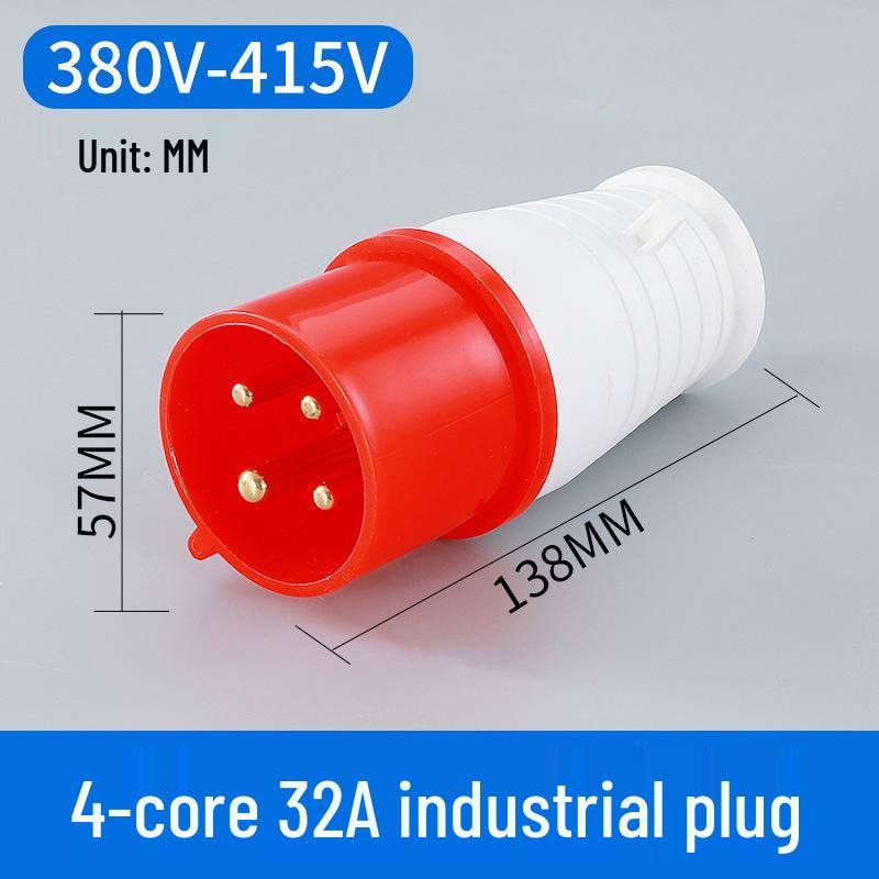 16/32A Waterproof Industrial Plug & Socket - Surface/Flush Mounted Aviation Connector