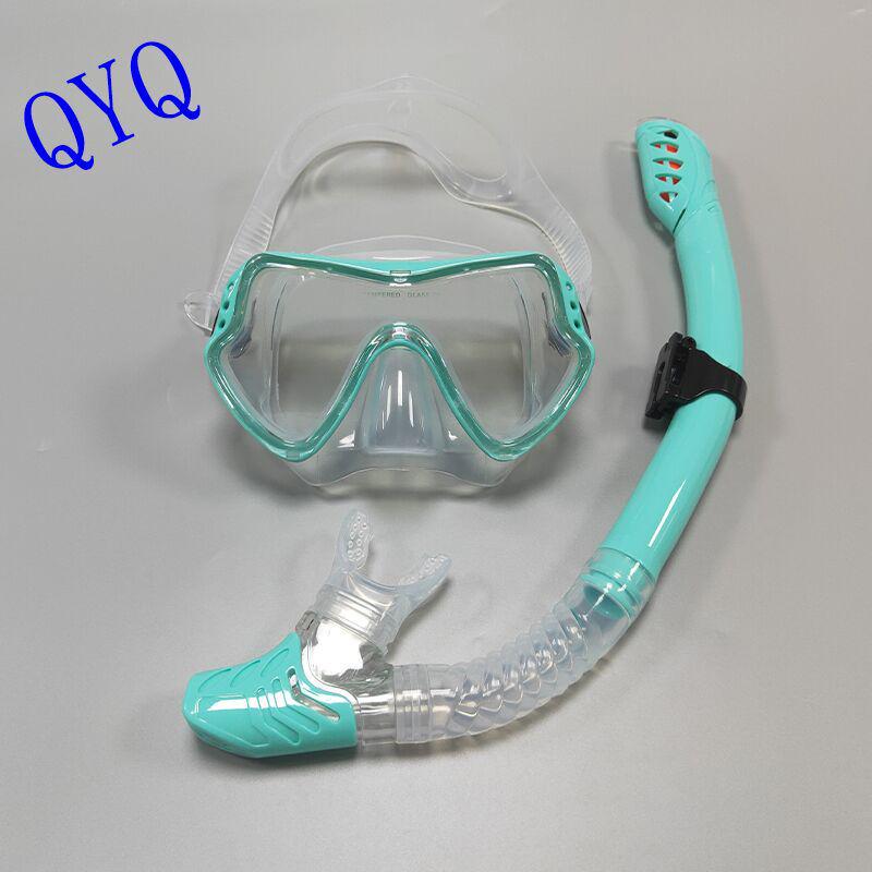 Unisex Large Frame Silicone Diving Mask & Snorkel Set