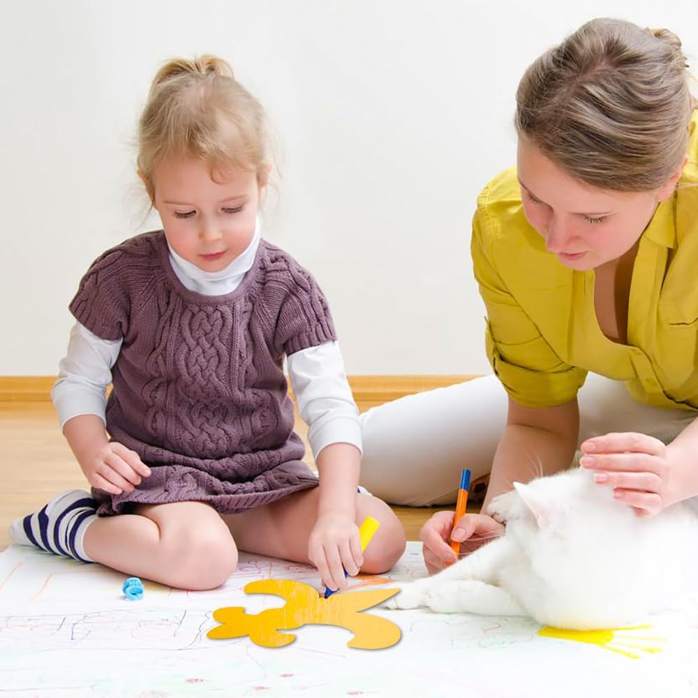 15 Pack 6 Inch Wood Fleur De Lis Cutouts Unfinished Wood Fleur De Lis Crafts Wooden Fleur De Lis Hanging Ornaments DIY Fleur De Lis Craft Gift Tags