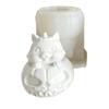 3D Cartoon Animal Silicone Molds Baking Molds Handmade Rabbits Chicken Plaster Molds Castings Molds Craft Supplies