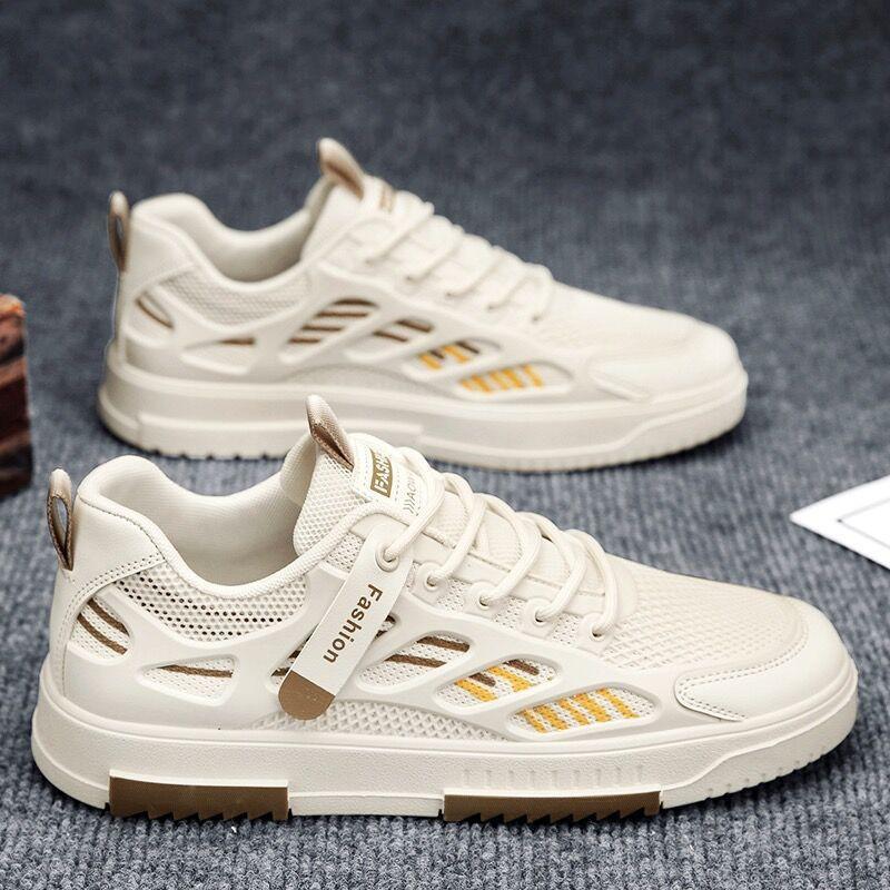 

Breathable Men s Lace-up Mesh Casual Skate Shoes Students flat Sneaker All-match Fashionable 43