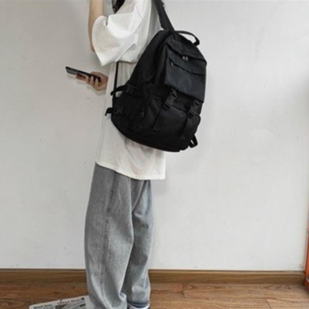 Large Capacity Students Backpack Harajuku Shoulders Bag Fashion Canvas School Bag Gifts