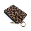 PU Leder Kreditkartenhalter Leopardenmuster Bauchtasche Kleine Kartentasche Reißverschluss Münzfach Business