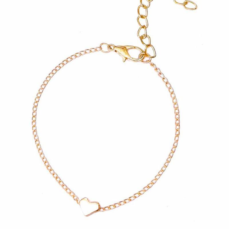 Корейская версия Ins мода любовь романтическое сердце-образное ювелирное изделие изысканный серебряный браслет прямая поставка, браслет любовь персиковое сердце