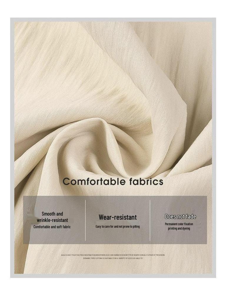 Petite Ice Silk Wide-Leg High Waist Summer Pants for Women