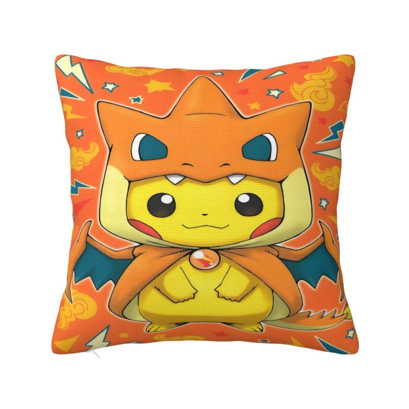 Custom Pikachus Anime Game Modern Throw Pillow Cover Cartoon Manga Chair Cushion
