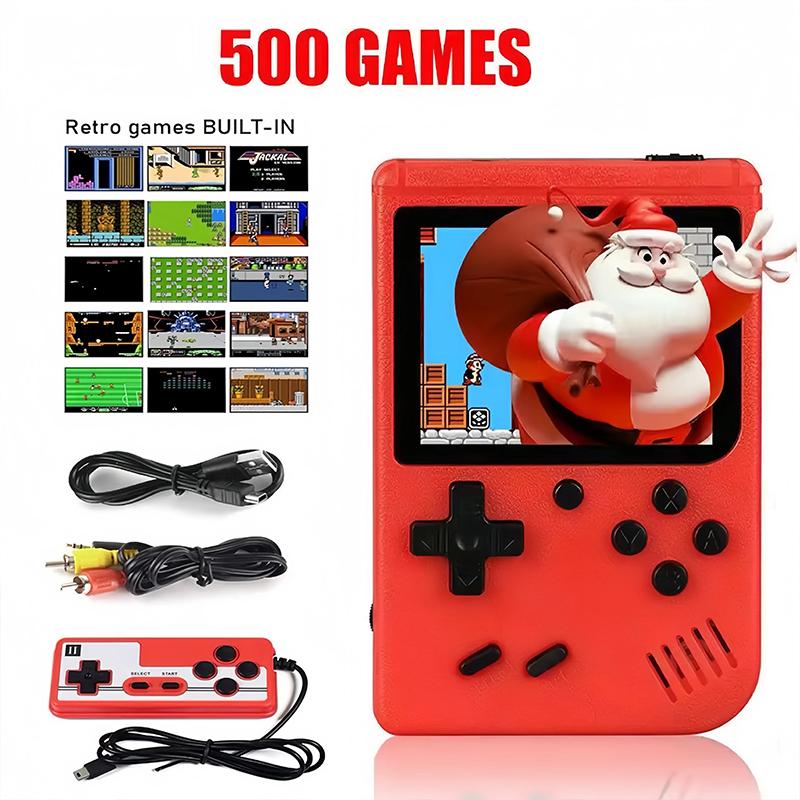 Retro Tragbare Mini Handheld Videospielkonsole 8-Bit 3,0 Zoll LCD Farbe Kinder-Spielplayer Eingebaute 500 Spiele Für Kind Weihnachtsgeschenk