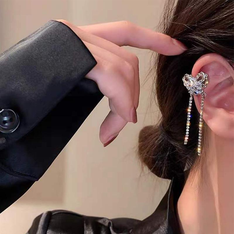 New Vintage C-Shaped Ear Cuff Non Pierced Clip Earring for Women Girl Trendy Punk Pearl Cuffs Wedding Jewelry Accessories