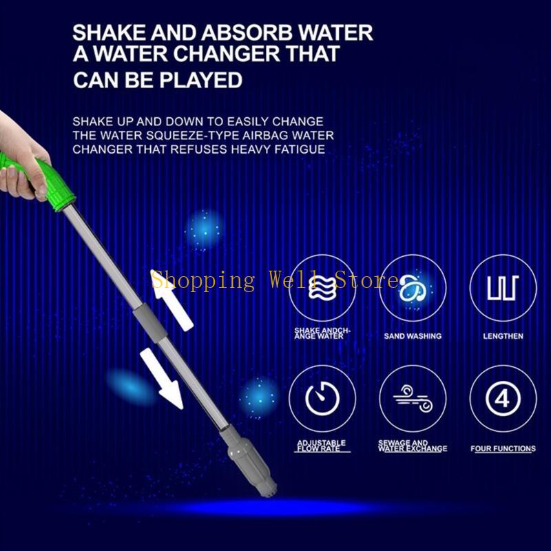 KX4B Efficient Aquariums Cleaning Tool With Scrapers Water Vacuum For Home Use CN