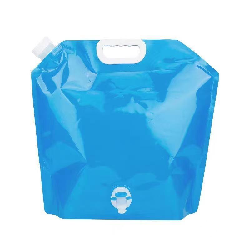 Portable Foldable Large-Capacity Outdoor Water Bag with Faucet