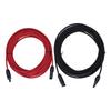2pcs 12AWG 4mm2 Solar Panel Extension Cable Black Red Solar Adaptor Extension Cable with Female