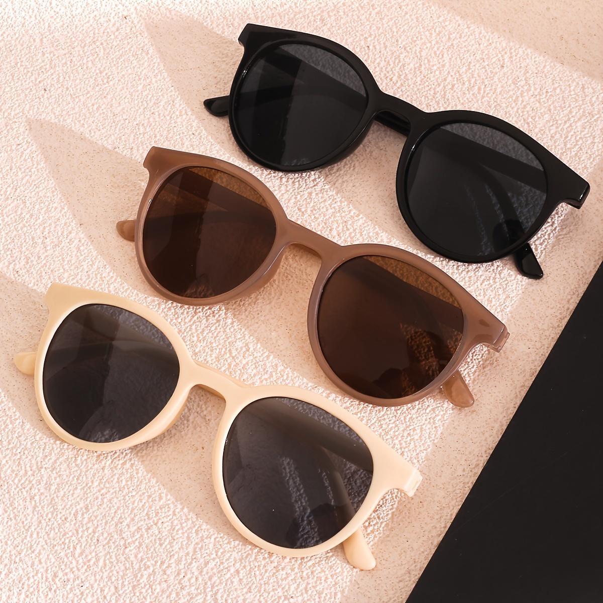

2/3pcs vintage small round glasses for women. Trendy for daily, parties & festivals.