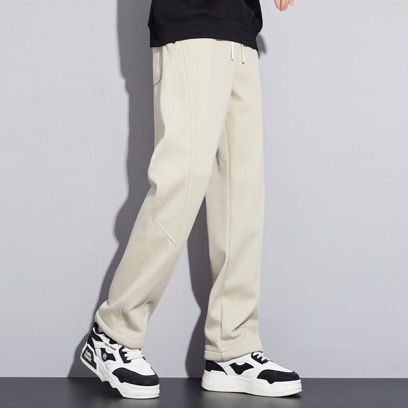 paul frank Men's Winter Straight-Leg Warm Casual Pants
