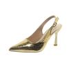 Silver Pointed Sandals Women's New Bag Head Is Not Tired of Feet Sandals Temperament Stiletto High Heels