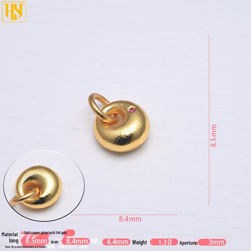 Vergoldeter Glücksschloss Anhänger Armband Halskette Charm