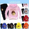 Set Hoodie Kinder Hose Jungen Langarm Cartoons Druck Trainingsanzug