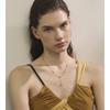 Yhpup Collar Colgante Gota de Agua Fundida de Acero Inoxidable Joyería Coreana de Moda Tendencia de Alta Calidad Chapado PVD Oro 18K 2025