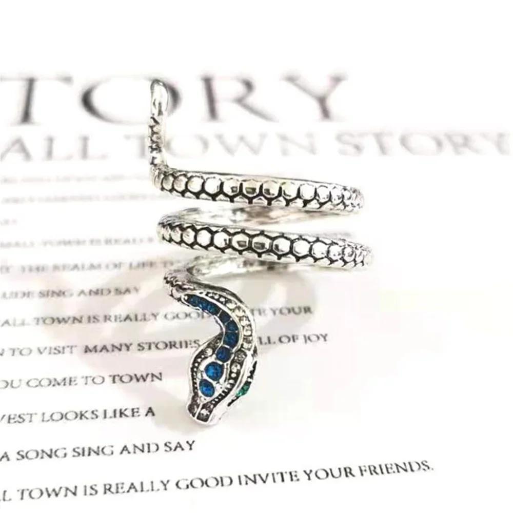 Personalized Snake Shaped Couple Men's and Women's Rings Punk Hip-hop Classic Items Adjustable Jewelry Rings Popular Wholesale