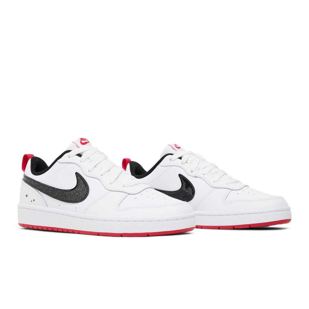 Nike Court Borough Low 2 SE Grade School 'White Very Berry' (Unisex) White / Black / Very Berry Kids' Skateboarding Shoes DM0110 100